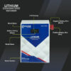 Lithium Battery  IE12VUB1280