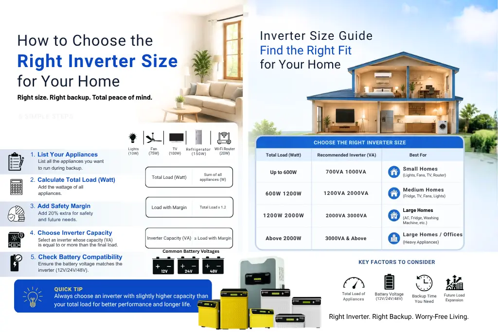 How to Choose the Right Inverter Size